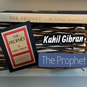 THE PROPHET Kahil Gibran Hard Cover with Black/Gold Sleeve